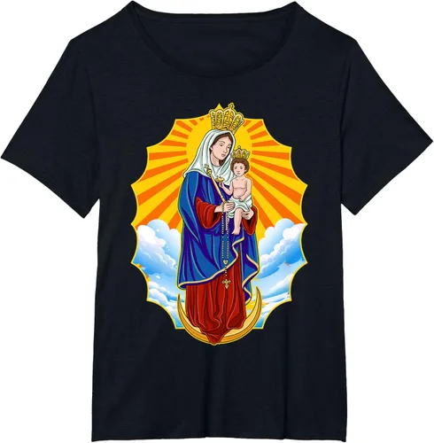 Vista 29 de Chinita Chiquinquira Venezuela Maracaibo Virgen Chiquinquira Chinita Zulia Camiseta negra