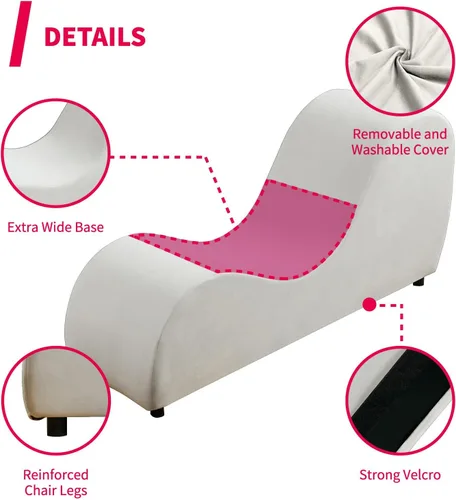 Vista 3 de MUZZ Silla de yoga para adultos, tumbona de yoga de terciopelo para interiores, para ejercicio de adultos, estiramiento, relajación, sillas