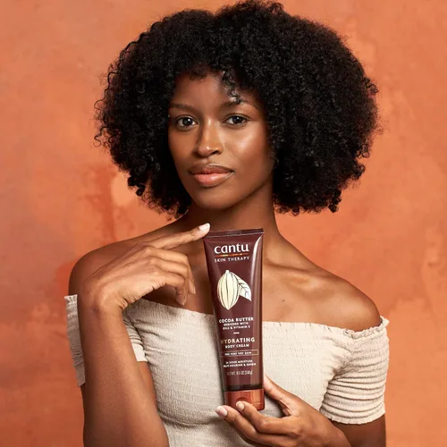 Vista 8 de Cantu Therapy Crema corporal hidratante de manteca de cacao para pieles muy secas, 8.5 onzas