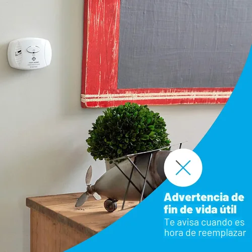 Vista 4 de FIRST ALERT CO400-3 - Detector de monóxido de carbono, funciona con pilas, blanco, paquete de 3 -CO400-3