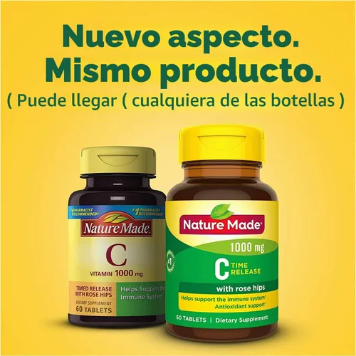 Vista 2 de Nature Made Vitamina C 1000 mg Comprimidos de liberación temporal 60 ea (paquete de 2)