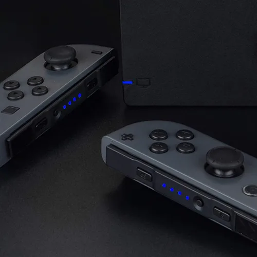Vista 6 de eXtremeRate Firefly - Kit de afinación LED para Nintendo Switch Joycons Dock NS Joycon SL SR Botones Cinta Flex Cable Indicador LED de alimentación