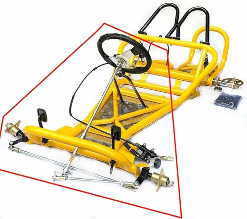 Vista 3 de Kit de volante delantero para volante, barra de acoplamiento de rótula, kit de eje para 168CC ATV Go Kart Quad