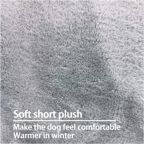 Vista 4 de Funda de cama para perro de 35 pulgadas de largo x 22 pulgadas de ancho x 4 pulgadas de alto, resistente, duradera, impermeable, esponjosa, suave