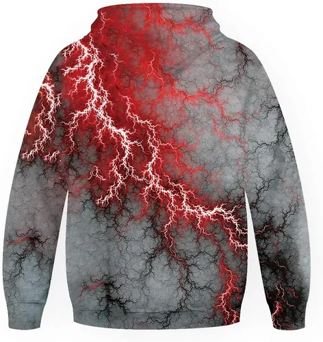 Vista 2 de Goodstoworld Sudadera con capucha y bolsillos de forro polar cálido con gráficos 3D para niños y niñas, talla 5-16 años