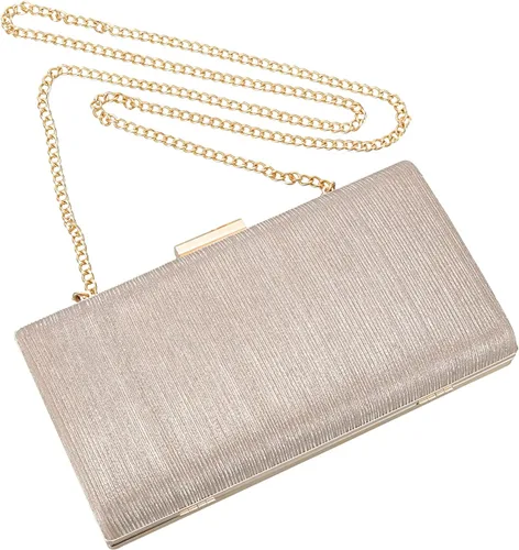 Vista 5 de Rucavono - Monederos de mano para mujer, bolsos de mano dorados, bolsos de noche, bolsos clásicos de boda, fiesta, novia, baile de graduación, bolso