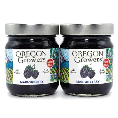 Vista 12 de Oregon Growers Marionberry Fruit Spread, 12 oz (paquete individual)