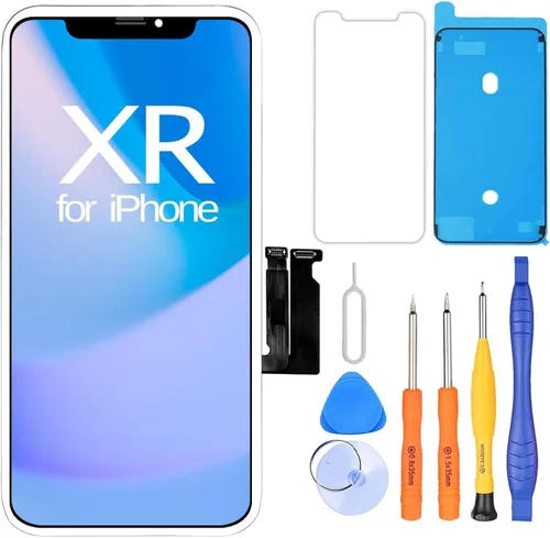 Vista 7 de Ayake - Reemplazo de pantalla para iPhone XR, pantalla LCD FHD de 6.1 pulgadas y pantalla digitalizadora táctil, tono real programable, restos