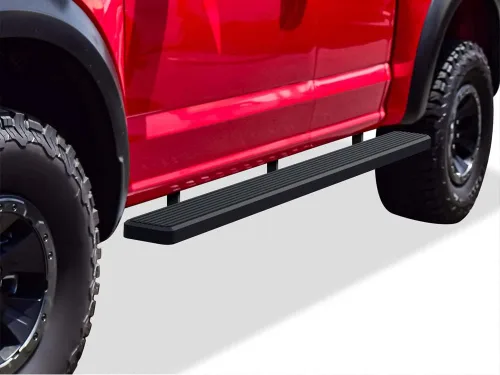 Vista 15 de iBoard estribos para camioneta Ford F150 Super Cab Pickup 4 puertas 2015-2017, 6 pulgadas, Plateado Plateado aluminio