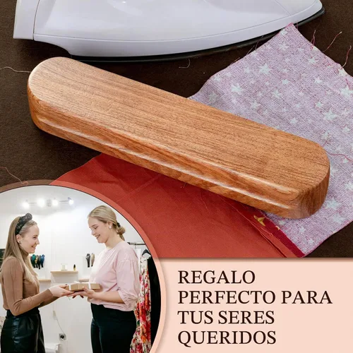 Vista 7 de Savina Aplaqueta para Sastres de Acolchado, Multiusos Profesional Duradera de Madera Dura para Planchar Costuras, Herramienta de Alisado. Ideal