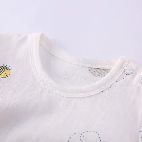 Vista 3 de pureborn Mameluco de algodón súper suave para bebés niños y niñas de 0 a 24 meses