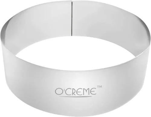 Vista 31 de O'Creme Anillo para Pastel de Acero Inoxidable Resistente Redondo Molde de Anillo para Pastel Mousse para Hornear, Decoración de Pasteles de Postre