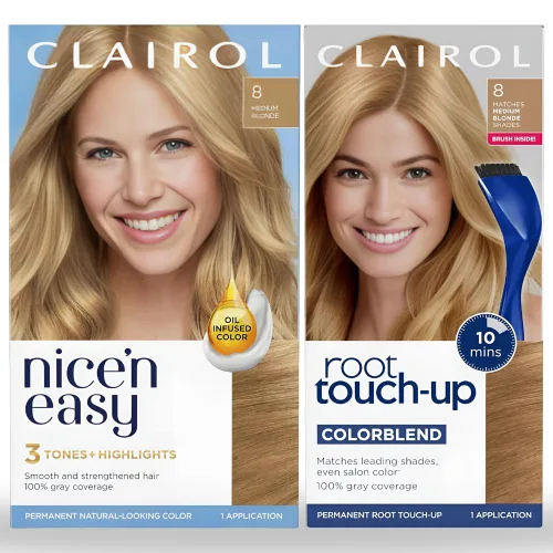 Vista 13 de Clairol Nice'n Easy 2 - Tinte permanente negro para el cabello y retoque de raíces, paquete múltiple