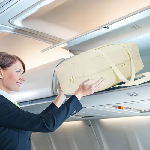 Vista 6 de Bolsa de viaje para artículos personales de Spirit Airlines de 18 x 14 x 8 pulgadas, bolsa de viaje debajo del asiento, equipaje de mano plegable