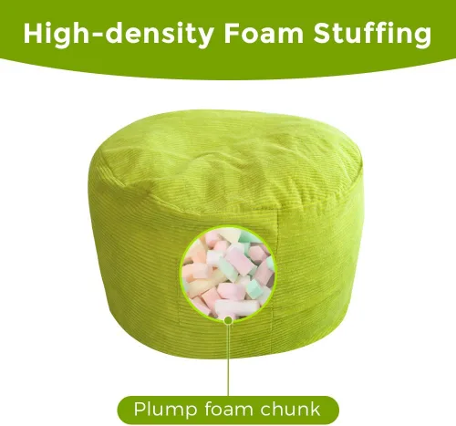 Vista 7 de MAXYOYO Puf gigante para adultos, puf convertible que se pliega de silla perezosa a colchón de suelo, sofá grande para suelo, sofá grande, relleno