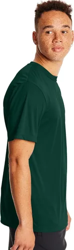 Vista 2 de Hanes Paquete de camisetas deportivas para hombre, camiseta Cool DRI que absorbe la humedad, camiseta de rendimiento, paquete de 2, Negro