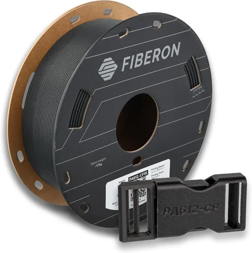 Vista 26 de Polymaker Fiberon ASA-CF08 Filamento ASA de fibra de carbono de 0.07 in 4.370 - 0.07 in Fiberon Asa-cf08 Negro 1.1 lbs (Código hexagonal: #000000)