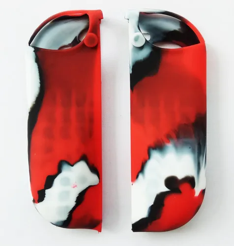 Vista 6 de Hikfly Juego de funda protectora de piel de gel de silicona antideslizante compatible con Nintendo Switch de 6.2 pulgadas (2017) consolas
