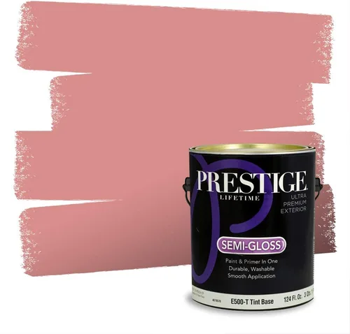 Vista 517 de Prestige Paints Pintura exterior e imprimación en uno, 1 galón, plano, coincidencia comparable de Valspar* Amber Rose*