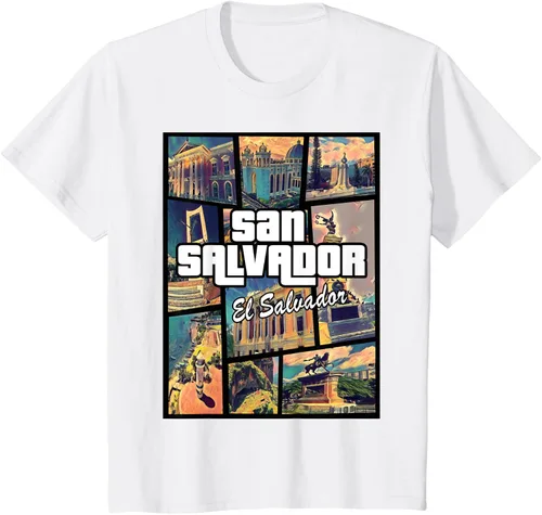Vista 27 de Camiseta Orgullosa de San Salvador Capital El Salvador