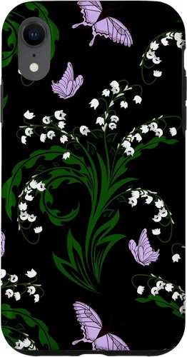 Vista 25 de Lily of The Valley and Butterflies Vintage Cottage Garden Case for iPhone 17