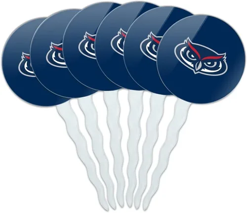 Vista 37 de Abilene Christian - Juego de 6 palillos para cupcakes con logotipo secundario