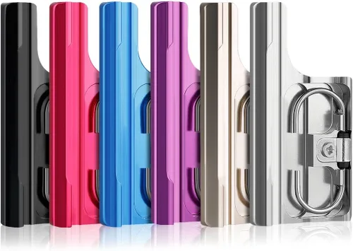 Vista 4 de Aluminumt - Hebilla de bloqueo de repuesto para cámaras GoPro Hero4 Hero3+, carcasa de esqueleto impermeable estándar (plateado)