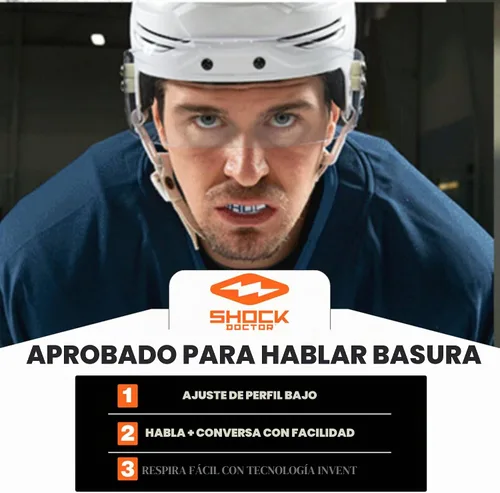 Vista 2 de Shock Doctor 9401A Basurero Talker Negro Adulto