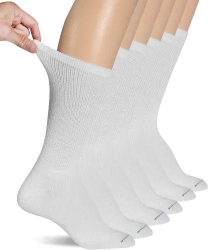 Vista 25 de Dr. Scholl's Calcetines circuladores y diabetes para mujer – Paquetes de 4, 6 y 12 pares – Control de la humedad no vinculante