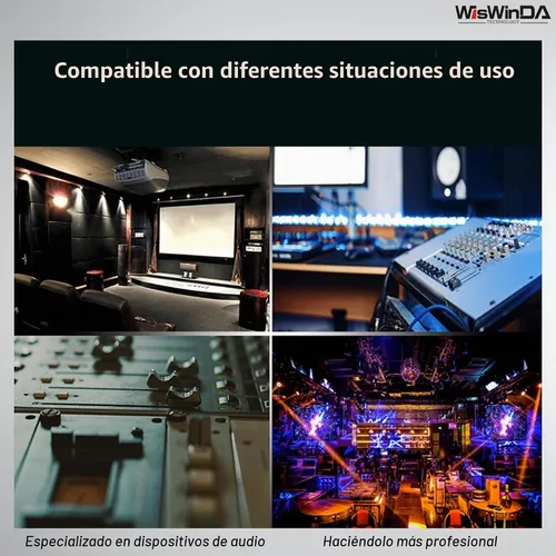 Vista 9 de Pro AV2M-RCA Aislador de ruido Eliminador de ruido de audio (sin afectar a los graves) Filtro de ruido de aluminio Shell Loop Aislador de ruido