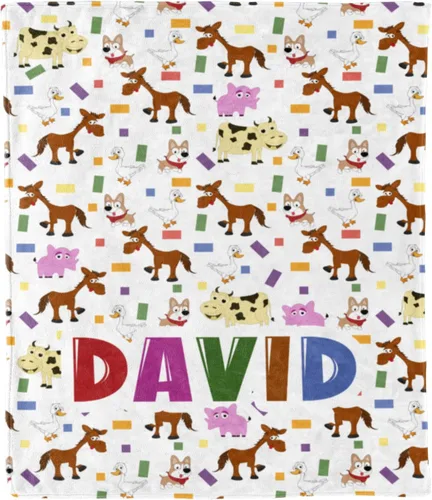 Vista 9 de Manta personalizada con nombre para niños, niños, niñas, regalo de familia, amigos, familiares para cumpleaños, día del niño, Navidad, manta