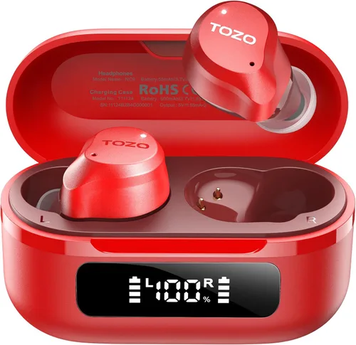 Vista 15 de TOZO NC9 Auriculares inalámbricos híbridos con cancelación activa de ruido
