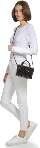 Vista 6 de DKNY womens Elissa Mini Satchel With Logo Charm