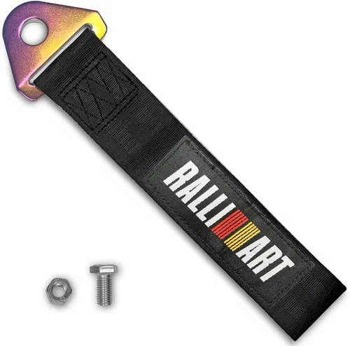 Vista 21 de Q1-TECH, Correa de remolque JDM – Cinturón de remolque de carreras deportivas, gancho de cuerda de tracción personalizado para parachoques delantero