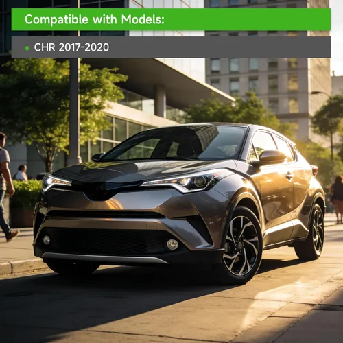 Vista 6 de munirater Viseras laterales de ventana deflectores, protector de lluvia de repuesto para Toyota C-HR CHR 2017-2020