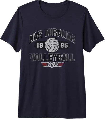 Vista 5 de Top Gun Nas Miramar - Camiseta de voleibol premium, Negro, S