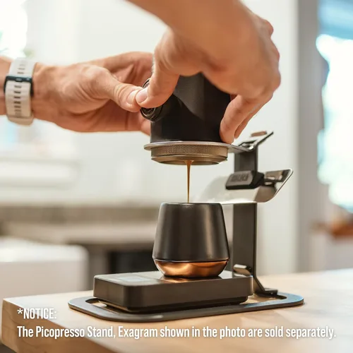 Vista 7 de WACACO Picopresso - Cafetera portátil de nivel profesional, portafiltro