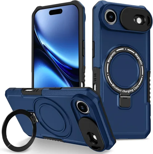 Vista 146 de Funda magnética para iPhone 11, soporte de anillo con ventana corrediza, funda protectora mate a prueba de golpes para iPhone 11 6.1, fundas