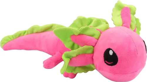 Vista 10 de Peluche realista de ajolote azul de 17.7 pulgadas, suave y largo animal de peluche de salamandra, lindo peluche de anfibio para niños, niñas, niños