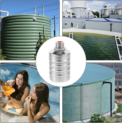 Vista 8 de Stainless Steel Float Valve for Water Tank Automatic Water Level Control Valve Top Inlet for Pools Ponds Aquariums