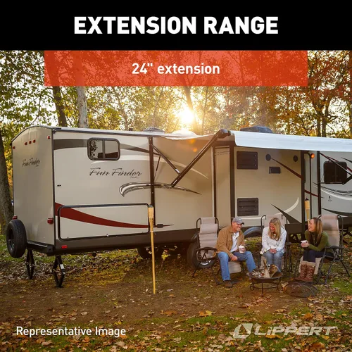 Vista 4 de Lippert Kit de Gatos de Tijera Manuales para RV Paquete de 2 para Casas Rodantes de Viaje RV, Remolques de Camping, Remolques Utilitarios, 24
