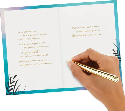 Vista 6 de Tarjeta de aniversario de Hallmark para pareja (Momentos perfectos)