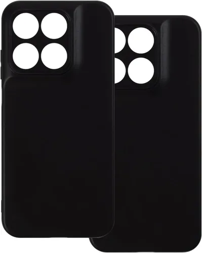 Vista 8 de Paquete de 2 fundas de TPU para Motorola Moto G Max 5G - transparente+negro Negro (Clear+Black)