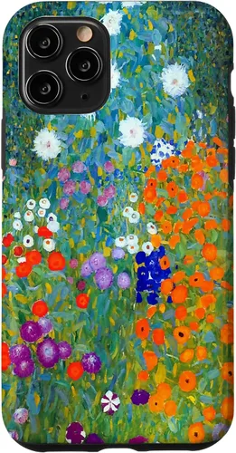 Vista 27 de Funda para iPhone 16 Gustav Klimt Flower Garden