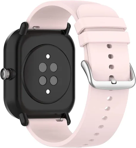 Vista 5 de ECSEM - Correas de repuesto compatibles con CanMixs Smart Watch, correa de silicona transpirable de 0.787 pulgadas, correas ajustables de liberación