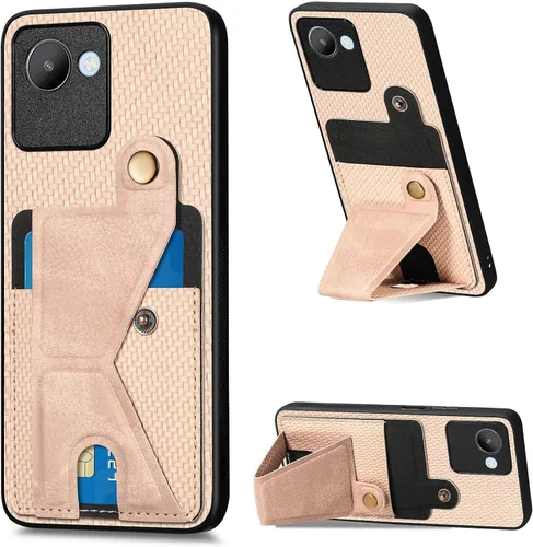 Vista 222 de Funda para Oppo K10x / OnePlus Nord CE 2 Lite 5G Funda para Realme 9 5G / 9 Pro / Q5 / V25 Funda de piel sintética con ranuras para tarjetas