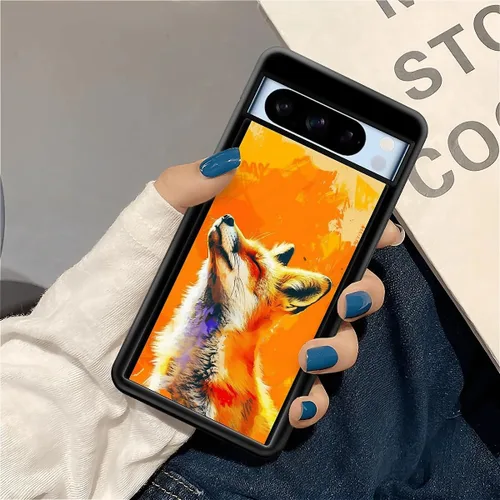 Vista 274 de Compatible con Google Pixel 4A 5G Mobile Case Creative Acrylic Panel trasero Silicona Protección Grip especialmente diseñado para Google Pixel 4A 5G