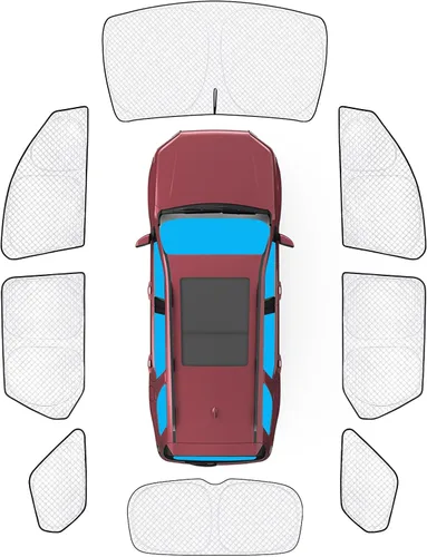 Vista 85 de KMF 6 piezas de parasoles gruesos para Mazda 3 Hatchback (No Sedán) 2014-2018 Accesorios, parasoles completos para parabrisas y ventanas de coche