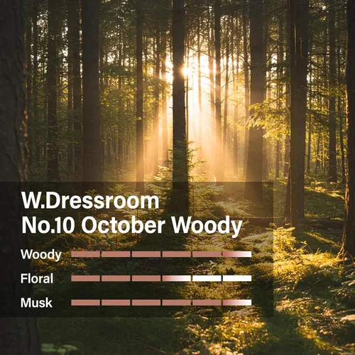 Vista 4 de W.Dressroom No.10 October Crema de manos Woody (1.69 fl oz 1.7 fl oz) Hidratante para manos secas, no grasa, de absorción rápida, loción coreana