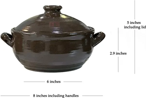 Vista 2 de Olla de Barro de Cerámica Coreana (700ml)